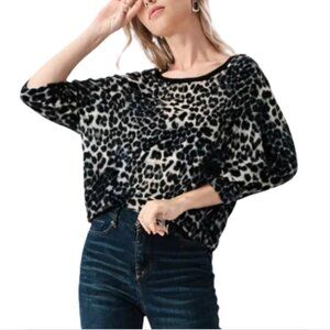 Lavish Leopard print  blouse | great for work, business casual Size M